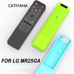 Vỏ bảo vệ từ xa CATIYAHA, Điều khiển từ xa bằng silicon chống sốc, có dây buộc Làm dày vỏ điều khiển từ xa chống trầy xước cho phụ kiện TV thông minh LG MR25GA