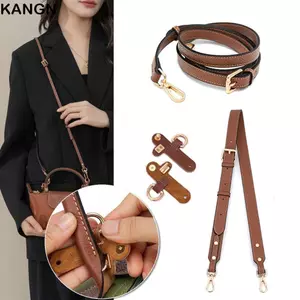 Dây da thật KANGN, Khóa biến hình thay thế không đục lỗ, Dây đeo vai Túi xách đeo chéo cho Longchamp