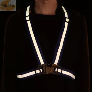 Áo phản quang NKSFX Trẻ em Người lớn Trọng lượng nhẹ Ban đêm linh hoạt Tầm nhìn cao