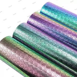 PYCOU Bump Họa Tiết Vải Tờ, Bump Họa Tiết Giả Da Tổng Hợp Cân Cá Vải Tờ, Hot Fish Cân Vải Chống Thấm Nước DIY