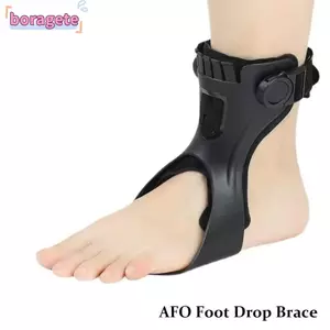 BORAGETE AFO Chân Thả Nẹp, Nhẹ Varus Chỉnh Chân Chân Hỗ Trợ Nẹp Mắt Cá Chân, Giảm Đau Thoải Mái Có Thể Điều Chỉnh Khóa Thả Chân Nẹp Giày Khả Năng Tương Thích