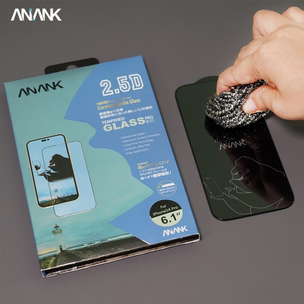[Chính Hãng] Kính Cường Lực ANANK Corning Gorilla Glass Siêu Cứng iPhone 16 Pro Max / 15 / 14 Series - Công Nghệ Nhật