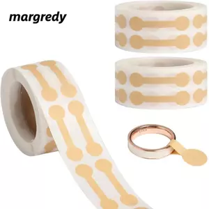MARGREDY 500 Cái / Cuộn Nhãn Dán Giá Trang Sức, Giấy Kraft DlY Thẻ Treo, Thiết Kế Quả Tạ Hiển Thị Thẻ Dụng Cụ Giấy Trang Sức Hangtags