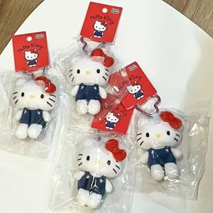 Móc khoá bông Kitty BL104 Móc Khóa Hello Kitty Bông Mềm Trang Trí Túi Xách