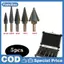 3 chiếc HSS Cobalt Nhiều lỗ 50 kích cỡ Bộ mũi khoan bước