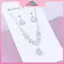 MYPANDA Luxury Teardrop Zircon Mặt dây chuyền Bông tai Nelace Set Thanh lịch Tinh tế pha lê Nelaces Nữ phù dâu Trang sức đám cưới.