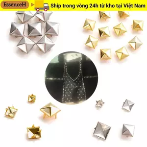 ESSENCEH 100 Chiếc 6 / 8 / 10 / 12 Mm Dây Đeo Đinh Tán Hành Lý Thủ Công Quần Áo / Túi / Giày Vải Nút Kim Loại Đồng Móng Tay Bốn Móng Vuốt