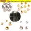 ESSENCEH 100 Chiếc 6 / 8 / 10 / 12 Mm Dây Đeo Đinh Tán Hành Lý Thủ Công Quần Áo / Túi / Giày Vải Nút Kim Loại Đồng Móng Tay Bốn Móng Vuốt