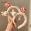AqToCna 1 Dây Buộc Tóc Thỏ Dễ Thương Hoa Hồng Sang Trọng Tóc Vòng Xu Hướng Nữ Đầu Vòng Ngọt Ngào Tóc Phụ Kiện Dành Cho Nữ AqToCna