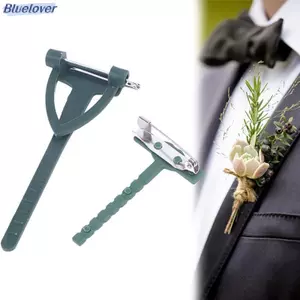 Bluelover 10 Cái DIY Nghệ Thuật Cây Hoa Thổ Cẩm Giá Đỡ Kẹp Cố Định Hình Chữ T Tam Giác Pin Chất Liệu Cưới Trang Sức Làm Đồ Dùng Phụ Kiện Mới