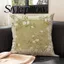 Gối tựa sofa xanh vintage Trung Hoa kèm ruột nhung mềm khóa kéo ẩn tháo giặt được trang trí phòng khách phòng ngủ xe hơi