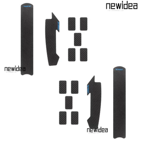 NEWIDEA 2 Bộ Miếng Dán Bảo Vệ Dây Xích Xe Đạp, Đen Lắp Đặt Đơn Giản Khung Xe Đạp Bảo Vệ Dây Xích, Miếng Lót Bảo Vệ Khung Xe Đạp PU Chống Trầy Xước Tự Dính