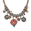 PNPIA- Mới Gypsy Dân Tộc Bộ Lạc Thổ Nhĩ Kỳ Boho Dây Xích Bid Nelace sel Mặt Dây Chuyền Viền