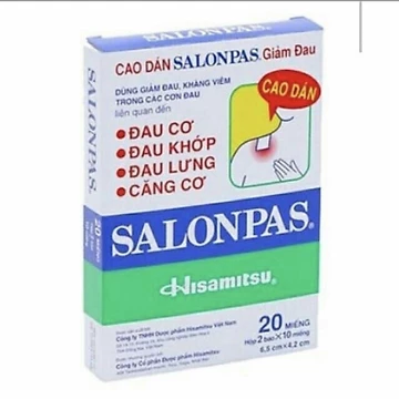 ✅ Cao Dán Salonpas hộp lớn 40miếng/ Dán Giảm Đau Salonpas Hitamisu