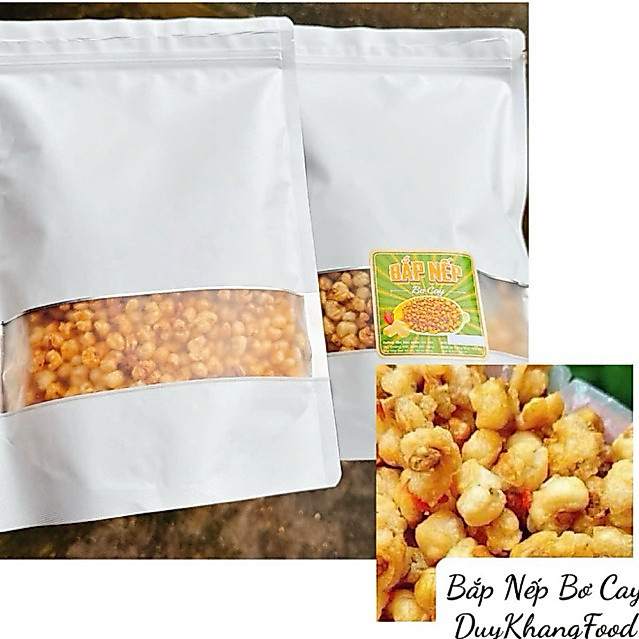 BẮP CHIÊN GIÒN TẨM GIA VỊ TÚI ZIP - ( TÚI zip 1Kg)