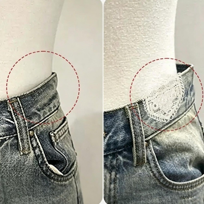 9 Miếng Dán Phóng To Eo Jean, Miếng Dán Nối Dài Eo Vải Có Ren Trang Trí, Cho Váy Quần Jean, May Thân Thiện Cho Người Mới Bắt Đầu
