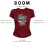 BOOM Áo Baby Tee Nữ Cotton Ôm Body-Áo Thun Ngắn Tay Y2K In Hình PhongCách Mùa Hè, Cổ Tròn Hàng Đầucách hàn quốc phong496