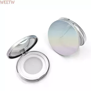 WEETW Loose Powder Pot Cầm Tay DIY Trong Suốt Bột Bánh Hộp Đóng Gói Hộp Đựng Sifter Di Động Sàng Gương Trống Bột Trường Hợp