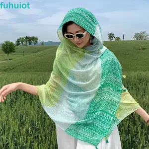 Khăn choàng chống nắng FUHUIOT, Nút thắt Paisley Cardigan Cape, Tua Rua hoa thời trang Mềm mại Phong cách dân tộc Áo choàng ngày lễ