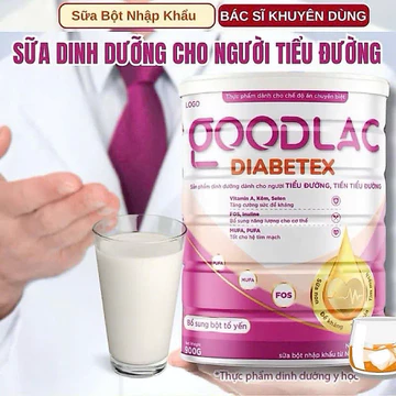 Sữa tiểu đường Goodlac,Sữa cho người tiểu đường, Mỡ Máu, Đái Tháo Đường, Sữa Canxi chọn người lớn,sữa xương khớp