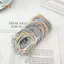 < Honeyba > 100 Chiếc Nữ Cô Gái Tóc Cao Su Dây Buộc Tóc Dây Co Giãn Tóc Đuôi Ngựa Giá Đỡ Scrunchies Đẹp