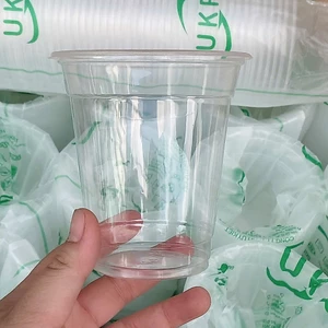 Combo 100 Ly Nhựa UKP PP Có Nắp Đủ Size (360ml - 700ml) Đựng Cafe, Trà Sữa
