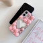 Thích hợp cho Ốp điện thoại Apple 16Promax Gương tình yêu hồng iPhone17 Full Diamond 15 Vỏ bảo vệ 14 chống sốc