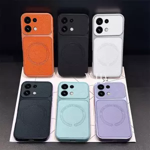 Ốp YJD Cho OPPO Reno16 Pro TPU Họa Tiết Da Trơn Thu Hút Từ Tính Vỏ Điện Thoại Chống Rơi