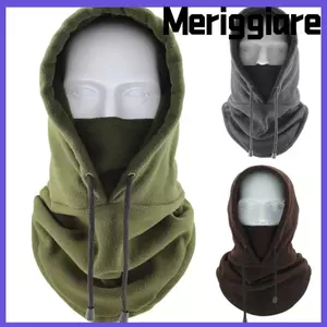 Mũ mùa đông MERIGGIARE, Balaclava chống gió ấm hơn, Mũ trượt tuyết lông cừu cực toàn mặt thời trang dành cho nữ
