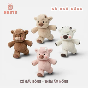 Gấu Thú Bông Animal Chạy Bộ Bò Khá Bảnh Jet Jet Trâu Yak Quà Tặng Độc Đáo Lông Xù Siêu Mềm Mịn Siêu Dễ Thương
