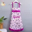 Vải Cotton Họa Tiết Hoa Cho Nữ Tạp Dề Chống Dầu Nhà Bếp Có Nhà Thơ Và Thắt Lưng Có Thể Điều Chỉnh Không Tay Yếm Tạp Dề ELWW