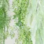 FANIELLAPOWELL Cây nho nhân tạo, Thiết kế treo Cây nho tuyết tùng nhân tạo màu xanh lá cây, Nhiều loại nhìn thực tế Mô phỏng lá dương xỉ Trang trí trong nhà