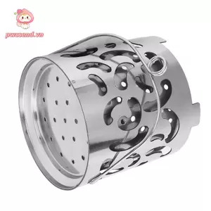 PWSEND Bếp sưởi cắm trại, Máy sưởi cắm trại Mini di động, Bền đa chức năng có tay cầm bằng thép không gỉ Cắm trại sưởi ấm Lều sưởi ấm