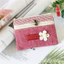 Màu Trơn Vải Lanh Cotton Dây Kéo Đôi Ví Đựng Tiền Xu Túi Bé Gái Thiết Thực Túi Nhỏ Đa Năng Túi Trong Túi