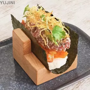 Giá Sushi YUJINI, Gỗ Thiết Kế Thanh Lịch Bằng Gỗ Taco Snack Đựng Thực Phẩm, Nóng Hình Chữ U Gỗ Chân Đế Ẩm Thực Cho Nhà Hàng Khách Sạn Nhà