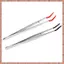 2 Nhíp Cong Bent Cao Su Đầu Nhíp Inox Thủ Công Nhíp Để Làm Đồ Trang Sức Phòng Thí Nghiệm (R F C V)