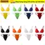 ESSENCEH Đồ bơi eo thấp đi biển Sling Backless Khóa kim loại Bộ Bikini gợi cảm
