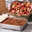 AA Thép không gỉ Tiramisu Khuôn Bánh Khay Định Hình Bánh Hộp Đựng Có Nắp Hộp Bảo Quản Bánh Hộ Gia Đình Món Tráng Miệng Dụng Cụ Nướng Bánh VN