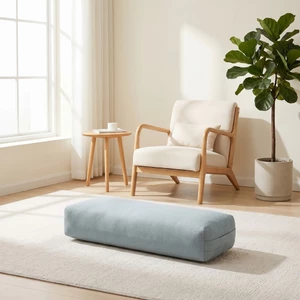 Gối tập thể dục tâm trí với vỏ vải lanh Cotton nhẹ Gối thực hành cơ thể Đệm hỗ trợ thoáng khí