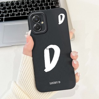 Dành Cho Samsung Galaxy Galaxy A07 4G Ốp Lưng SM-A075F SM-A075M Vỏ Bảo Vệ Ống Kính Silicon Mềm Chữ A Z Dễ Thương Cho Samsung A07 4G Vỏ