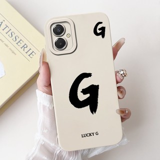Dành Cho Samsung Galaxy Galaxy A07 4G Ốp Lưng SM-A075F SM-A075M Vỏ Bảo Vệ Ống Kính Silicon Mềm Chữ A Z Dễ Thương Cho Samsung A07 4G Vỏ
