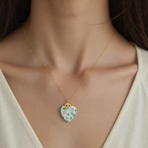 Treeling Rung Động Bohemian Tình Yêu Mặt Dây Chuyền Vòng Cổ Thép Không Gỉ Trang Sức Nữ Thời Trang Cho Dịp Đặc Biệt