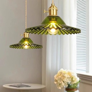 AIMI Đèn Chùm Thủy Tinh Xanh Đèn Treo Nhà Hàng Cổ Điển Trang Trí Nhà Cửa Thích Hợp Cho Phòng Khách Phòng Ngủ Cafe
