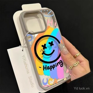 Rainbow Smiley Cá Tính Sơn Thời Trang Bán Chạy Từ Tính Thích Hợp Cho iphone 12 16pro 15promax 14plus 13pro 11 14pro 16plus 15 12pro 13promax Vỏ Điện Thoại Chống Sốc