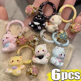 Móc khóa mèo động vật dễ thương - Túi Kawaii Mặt dây chuyền ô tô dành cho nữ