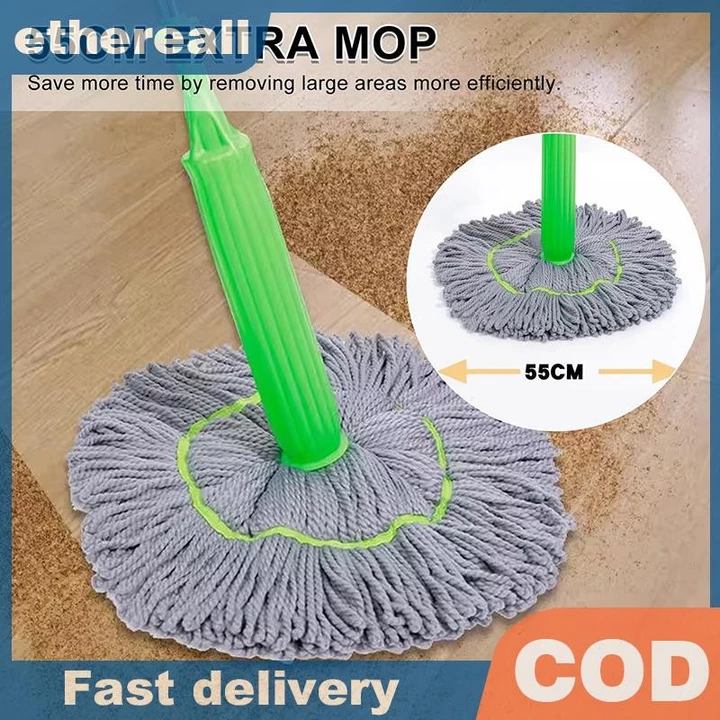 Cây lau nhà giặt ETHTH Bóp lau nhà lau nhà lau ướt để làm sạch sàn Cây lau nhà sợi thấm 2 trong 1 Cây lau nhà sấy TH