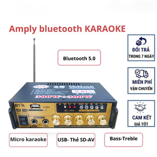 【🔥 Rẻ】AIMVUKES Amply Mini Loa Amly Bluetooth 600W, âm ly karaoke Amly Mini Bluetooth TLC ,A Kết Hợp Ghi Âm , Echo Siêu