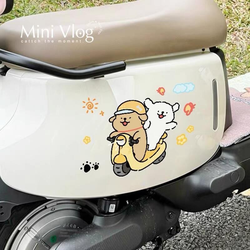 [Line Puppy] Tem tên theo yêu cầu, tem chữ ký dán xe máy, dán ô tô, mũ bảo hiểm, dán điện thoại Decal chống nước bền màu