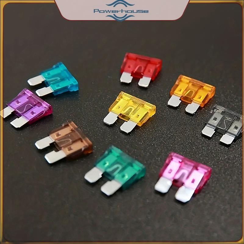 ĐIỆN 50 / 100 Chiếc Cầu Chì Ô Tô Bộ Các Loại Hồ Sơ Kích Thước Trung Loại Lưỡi Cầu Chì Xe Tải Ô Tô Tự Động 2-35A Cầu Chì Có Kẹp Hộp.