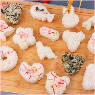 Hộp N & X Trong Suốt Khuôn Sushi Tam Giác Máy Làm Sushi Onigiri Khuôn Cơm Thực Phẩm Báo Chí Bộ Sushi Nhà Bếp Bento Accessorie.